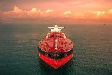 red and white ship on sea under cloudy sky during daytime