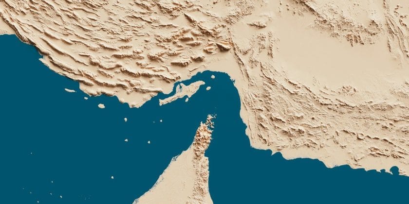 Strait of hormuz between iran and oman